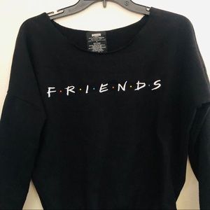 Tilly’s Friends Distressed Crewneck Sweatshirt